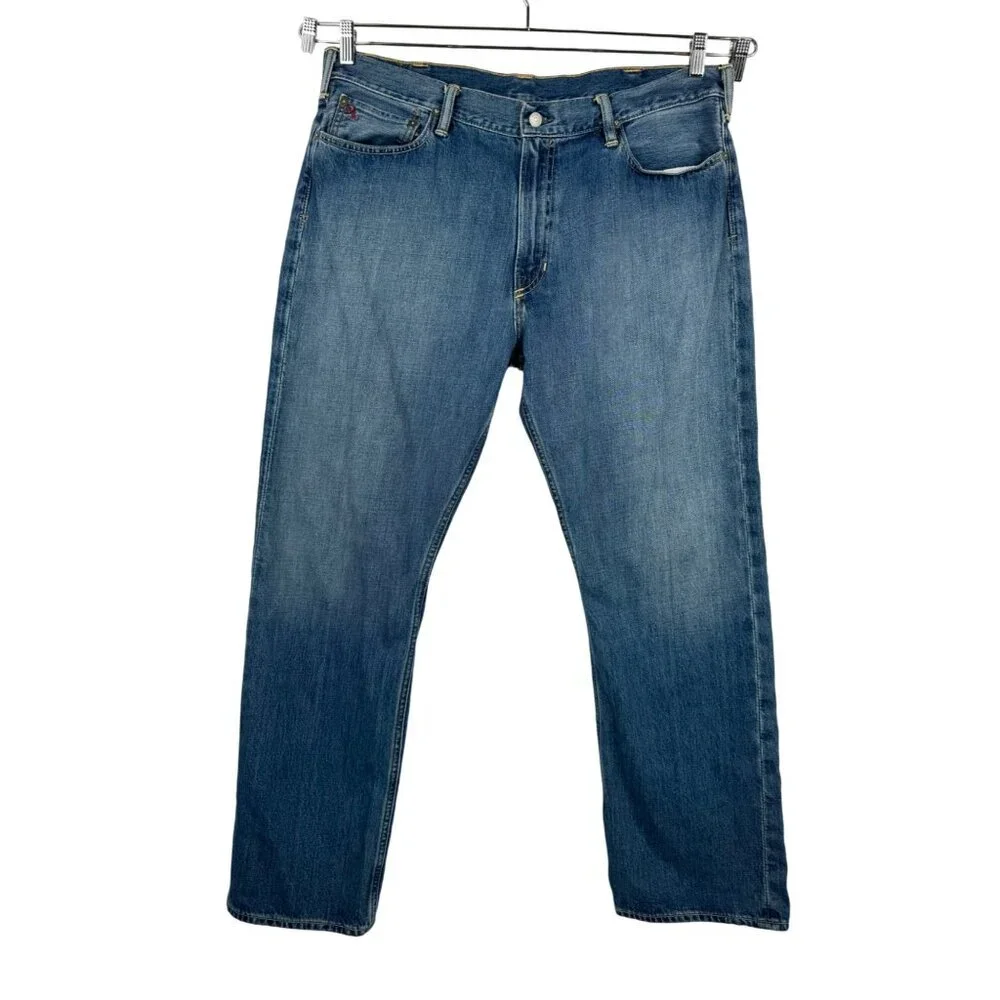 Polo Ralph Lauren Relaxed classic fit jeans embroidered‎ dark sz 38